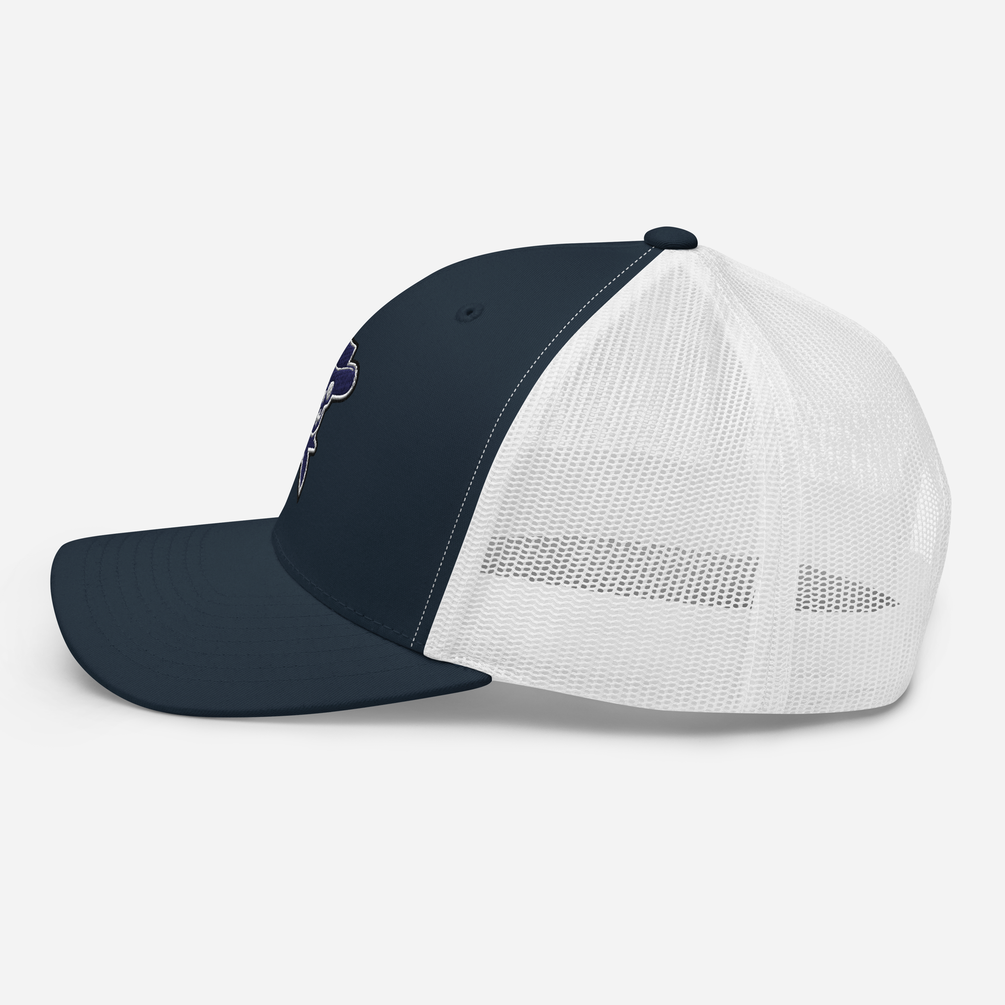 Rockstar Navy Embroidered Trucker Hat