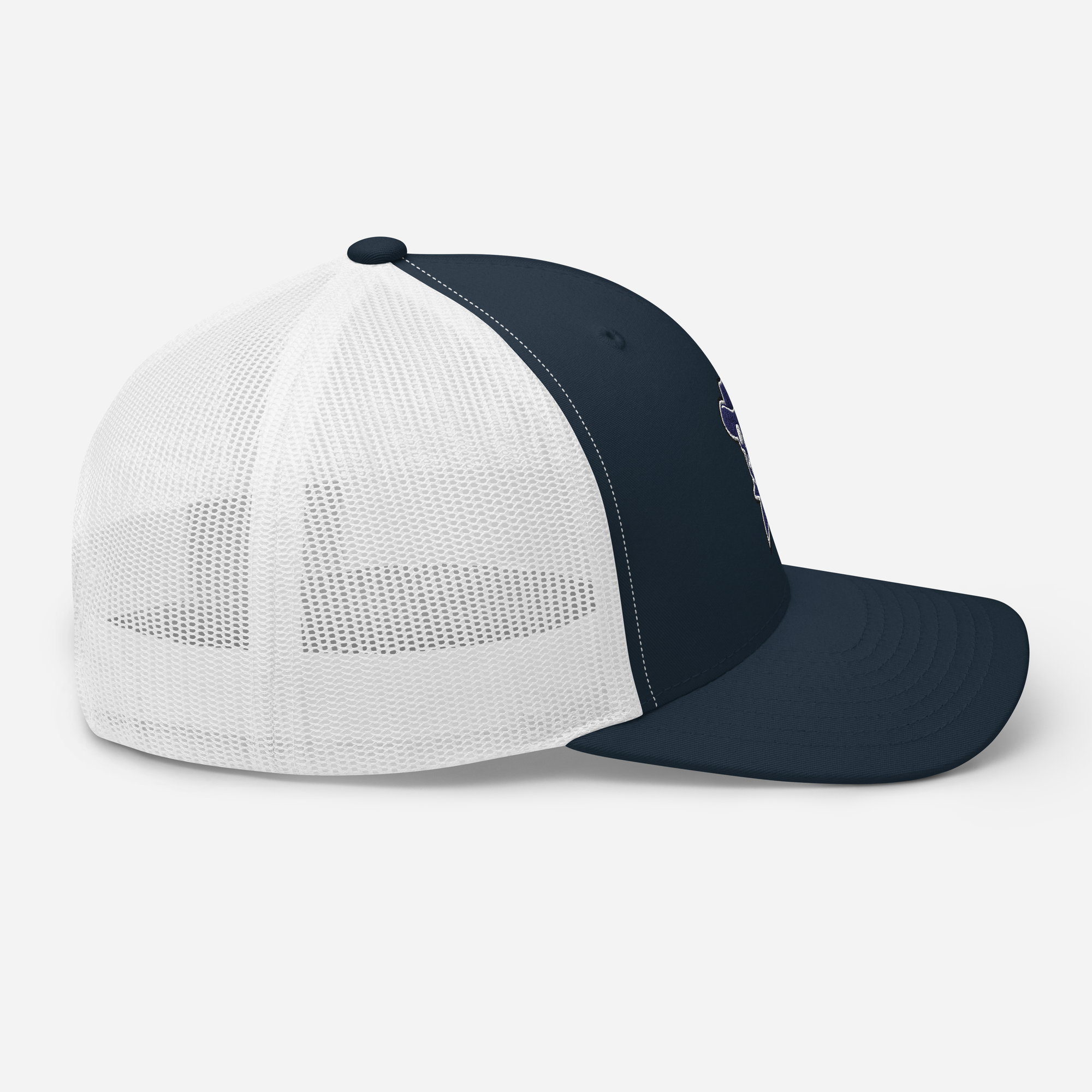 Rockstar Navy Embroidered Trucker Hat