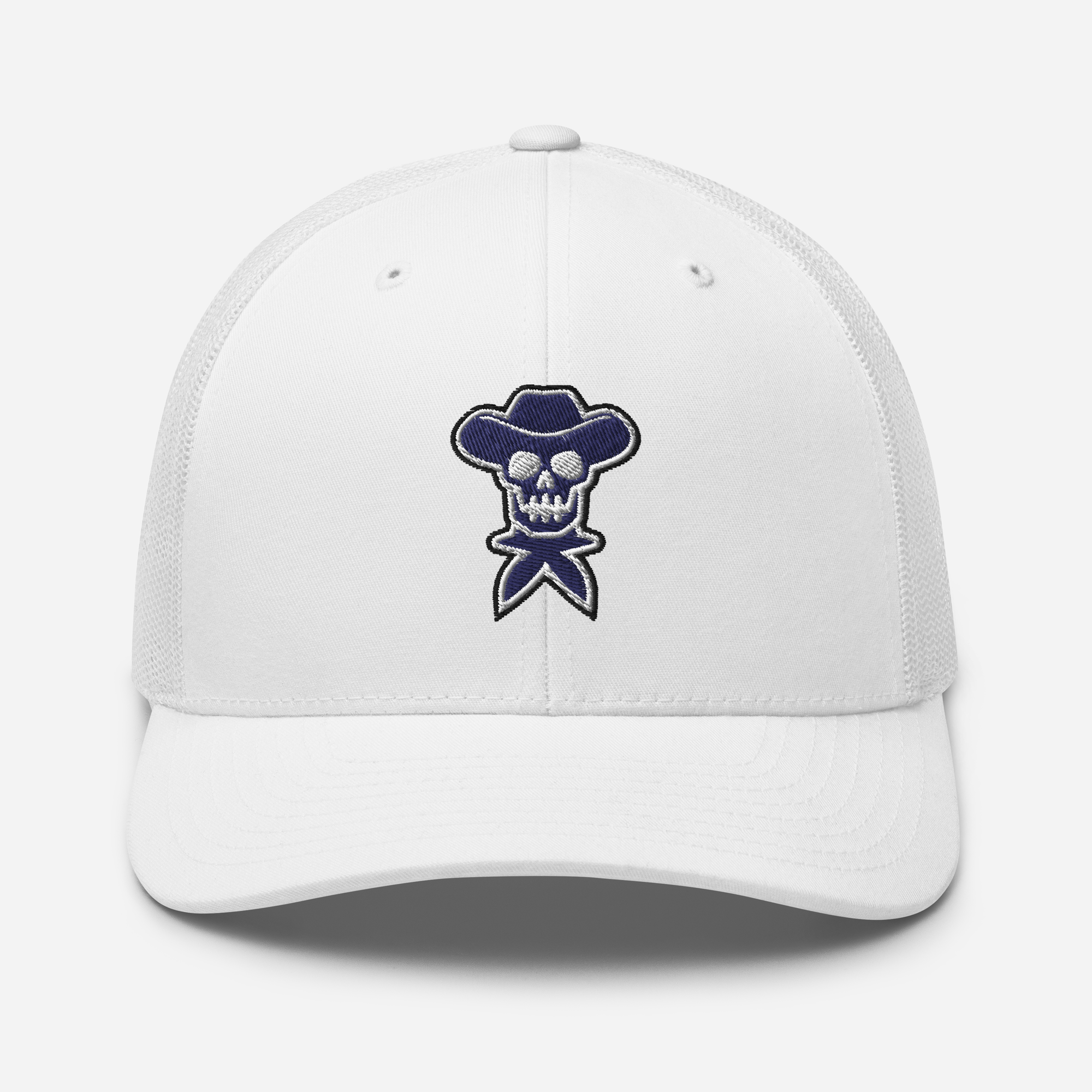 Rockstar Navy Embroidered Trucker Hat