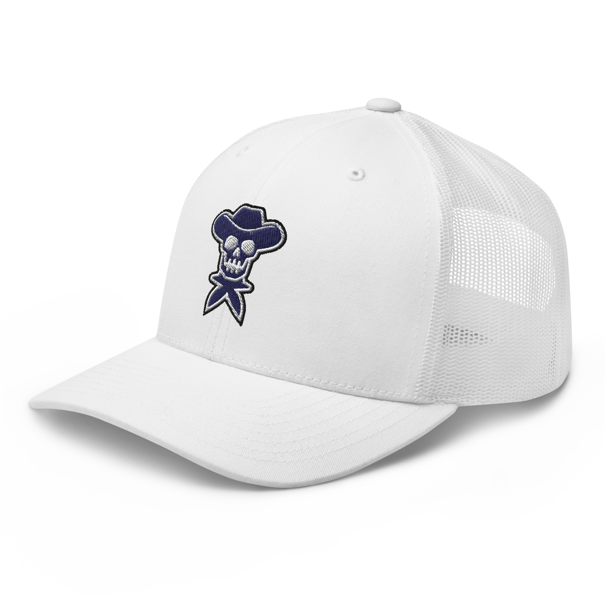 Rockstar Navy Embroidered Trucker Hat