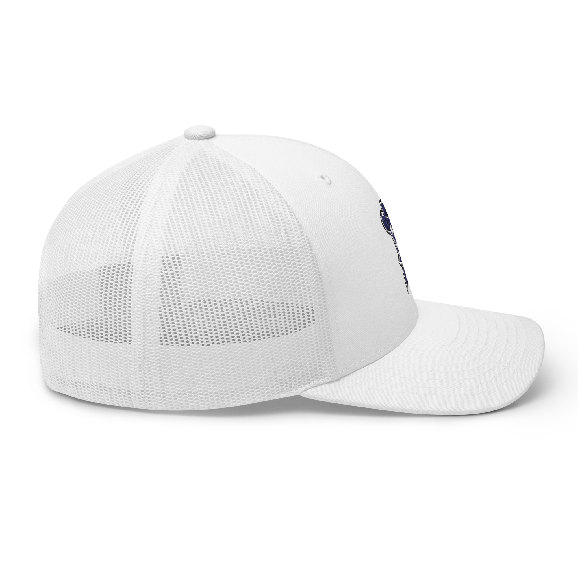 Rockstar Navy Embroidered Trucker Hat