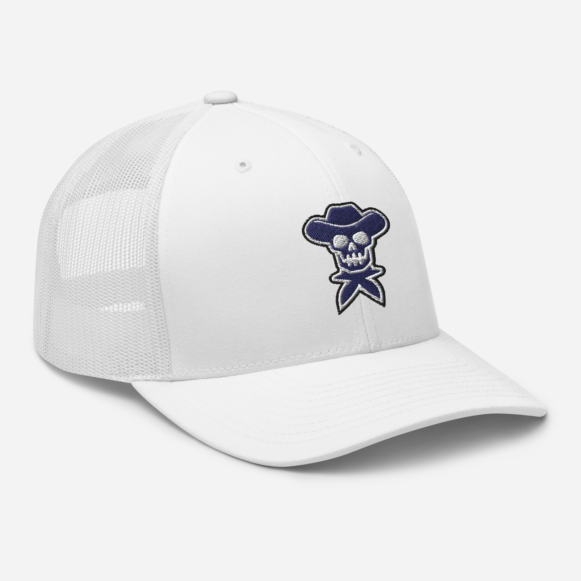 Rockstar Navy Embroidered Trucker Hat